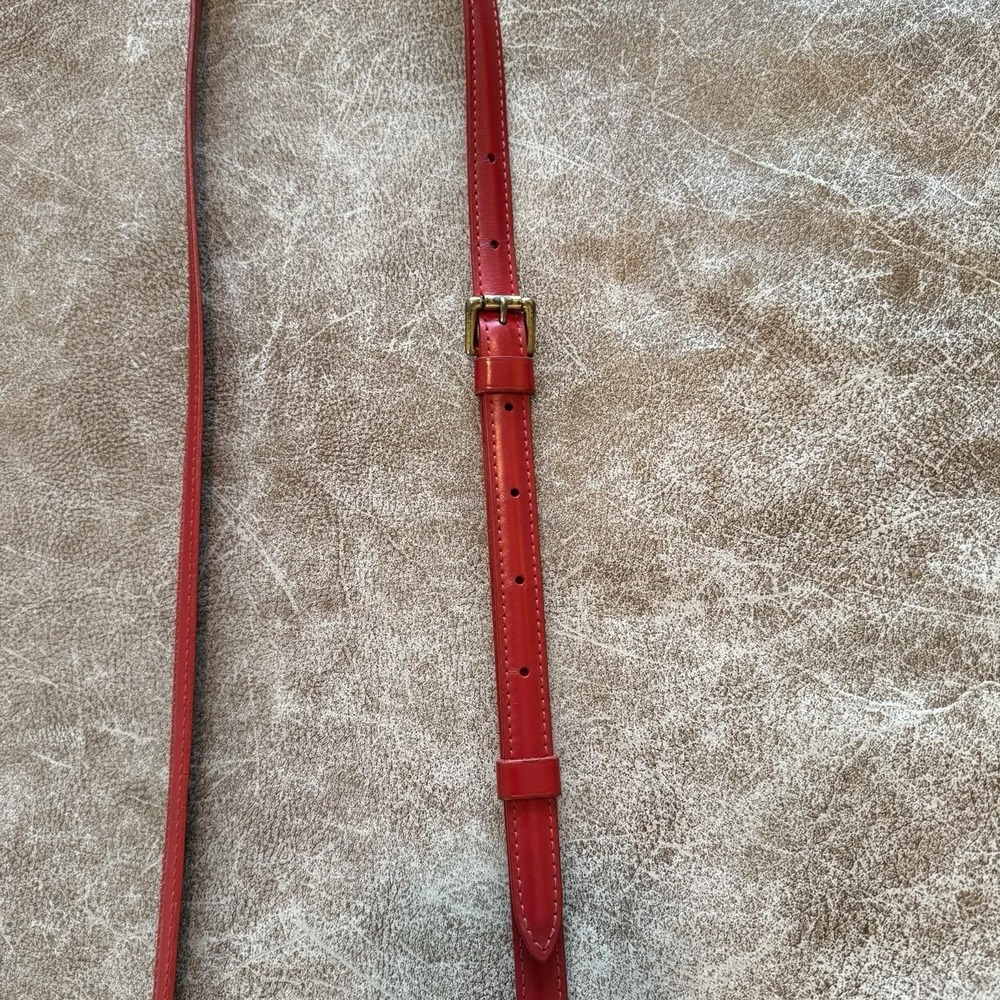 Louis Vuitton Red Epi Adjustable Shoulder Strap Crossbody Strap Vintage - Picture 6 of 16